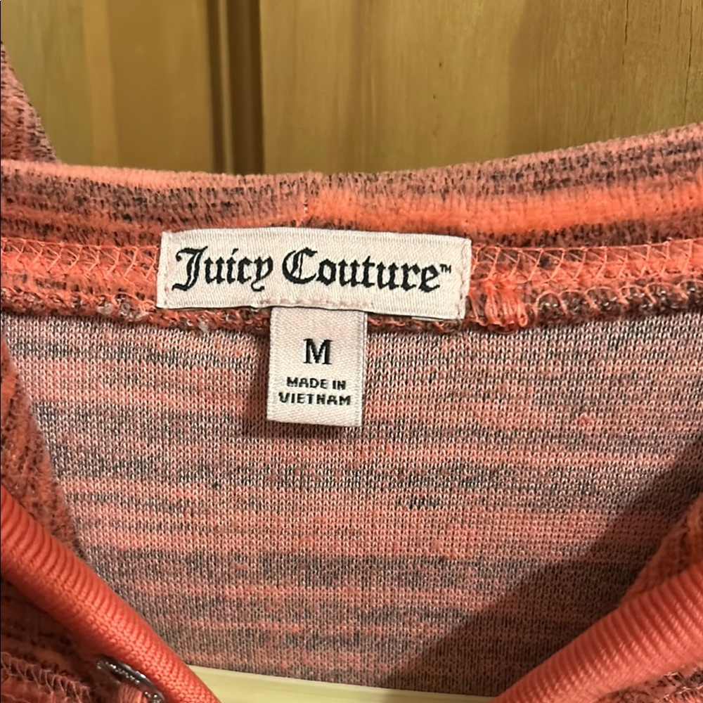 Juicy Couture Coral Striped Hoodie - Picture 6 of 8